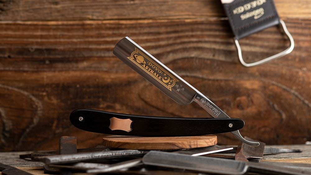 Straight Razor Astrale Black Ebony 5/8