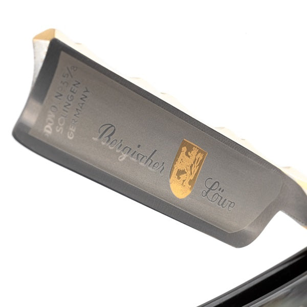 Straight Razor Bergischer Löwe Horn 5/8