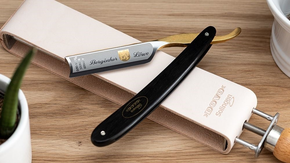 Straight Razor Bergischer Löwe Black Ebony 6/8