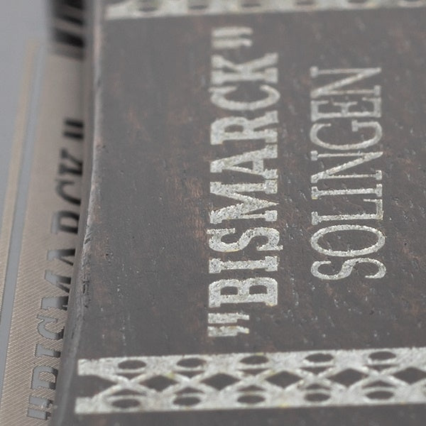 Straight Razor Bismarck Black Ebony 6/8
