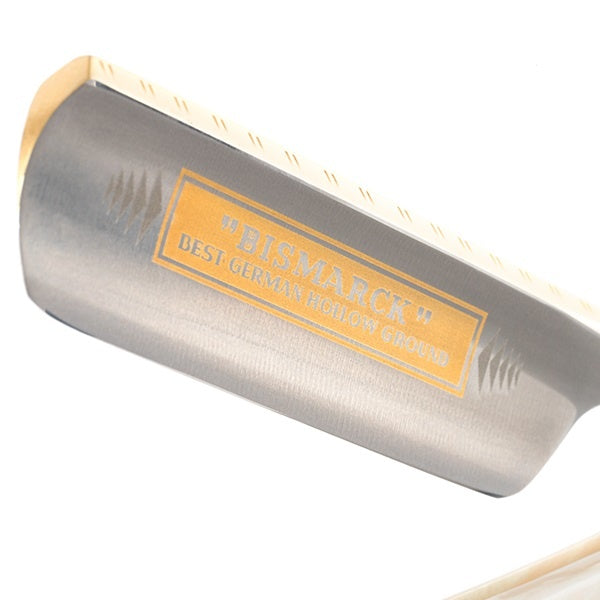 Straight Razor Bismarck Pearl White 6/8