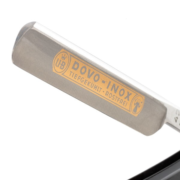 Straight Razor Inox Black 3/8