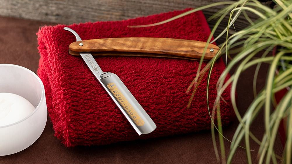 Straight Razor Inox Olive Wood 5/8