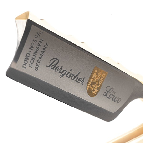 Straight Razor Bergischer Löwe Horn 6/8