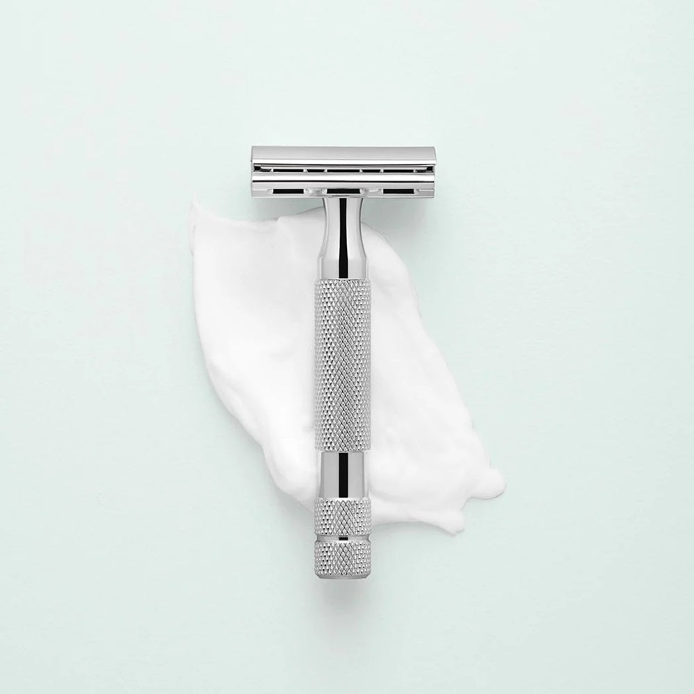 2C Safety Razor - White Chrome