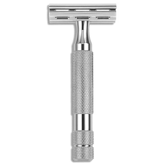 6C Safety Razor - White Chrome