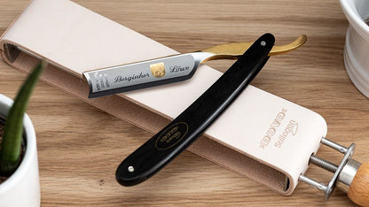 Straight Razor Bergischer Löwe Black Ebony 6/8