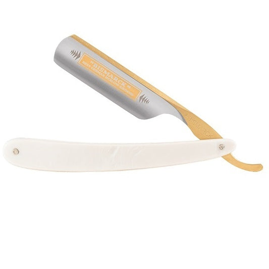 Straight Razor Bismarck Pearl White 6/8