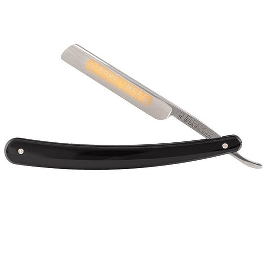 Straight Razor Inox Black 3/8