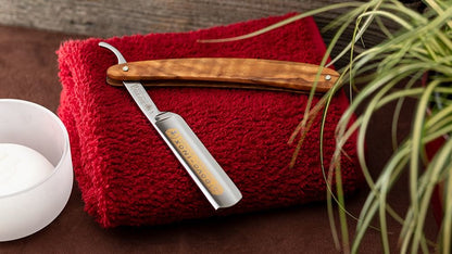 Straight Razor Inox Olive Wood 5/8
